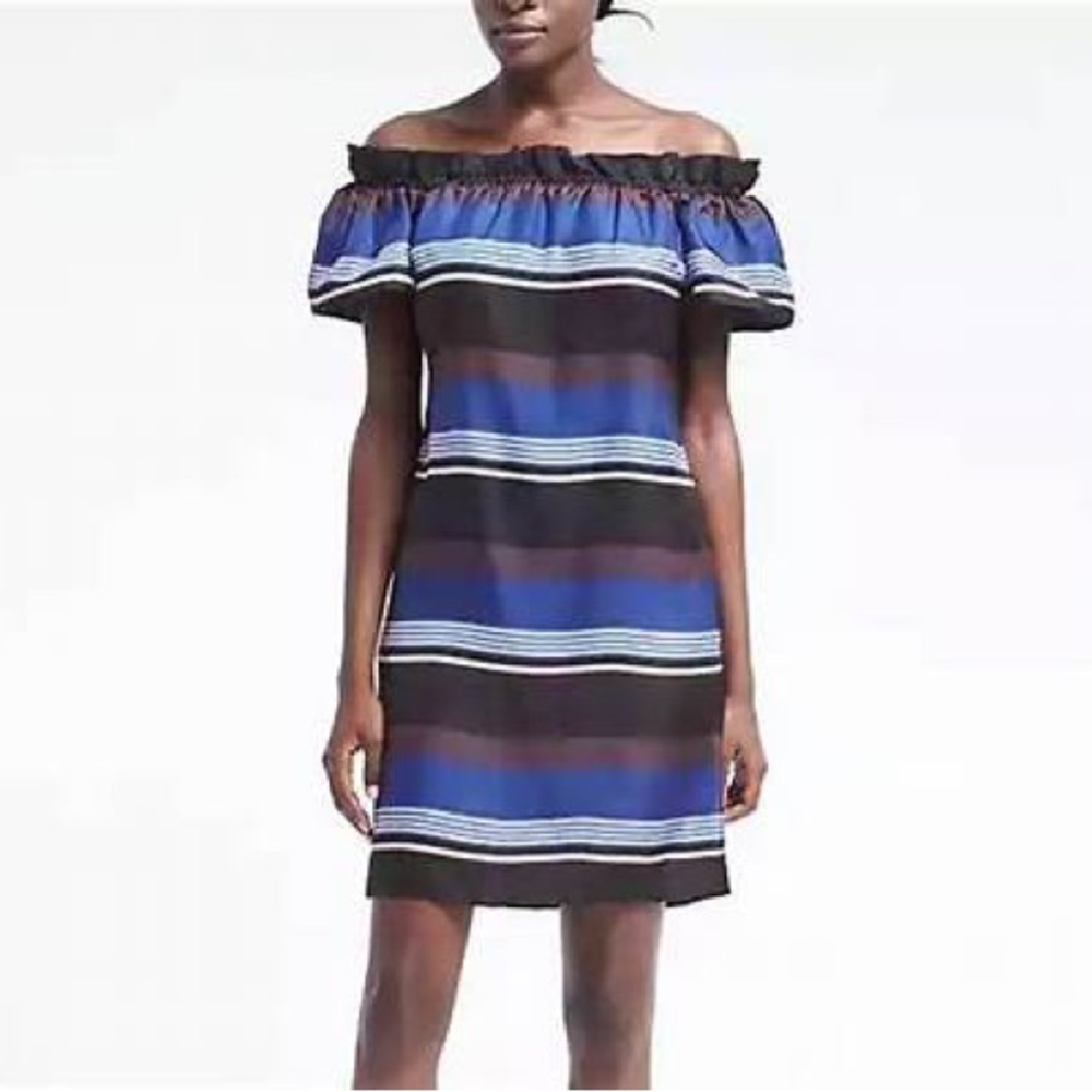 Banana Republic Women’s Silk Off the Shoulder Dress - Picture 9 of 9